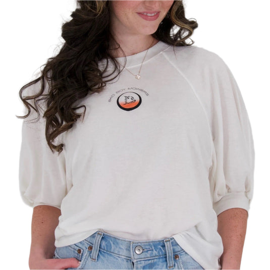 TERRY PUFF SLEEVE TOP