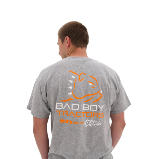 UNISEX GREY STANDARD BAD BOY TRACTORS TEE