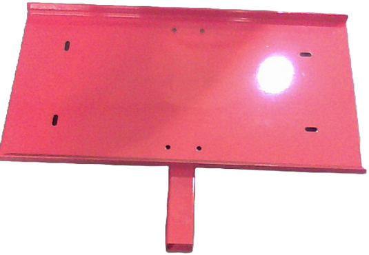 (PART # 026-4000-00) FRONT SPRAYER HOLDING PLATE.
