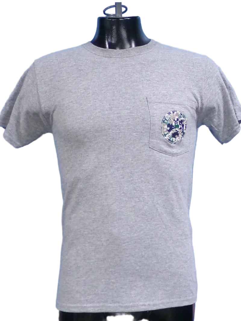 Load image into Gallery viewer, BB CAMO LOGO GREY POCKET TEE
