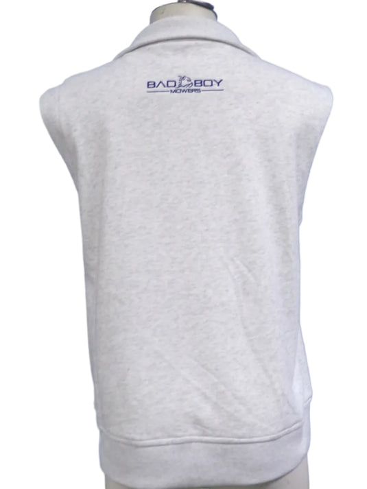 BB DOG LOGO GREY HALF ZIP PULLOVER