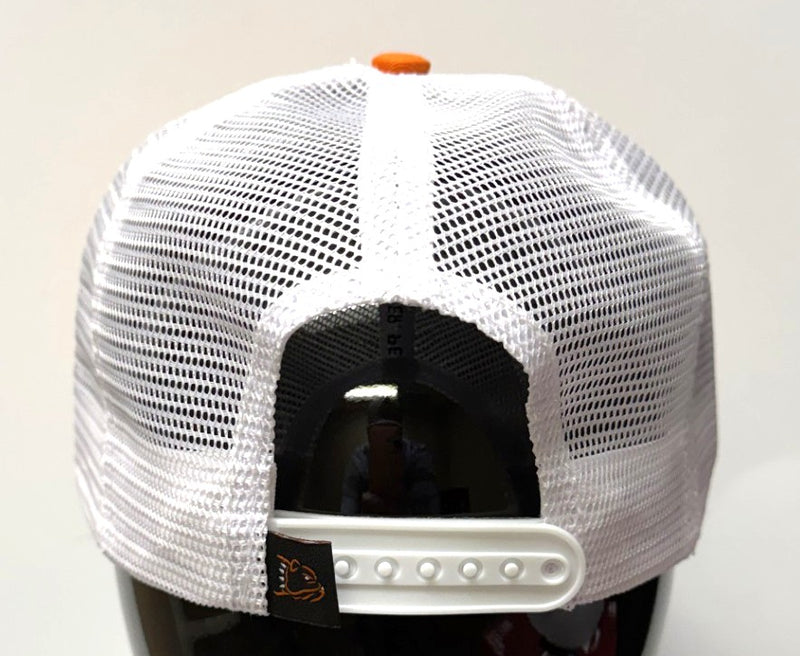 Load image into Gallery viewer, NEW - TRUCKER STYLE BAD BOY ORANGE / WHITE STANDARD HAT
