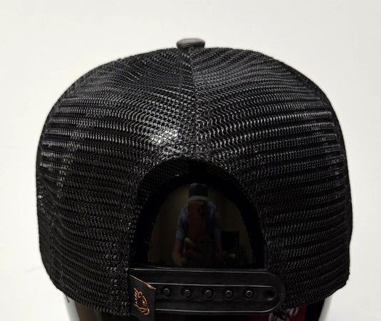 NEW - TRUCKER STYLE BAD BOY CHARCOAL / BLACK STANDARD HAT