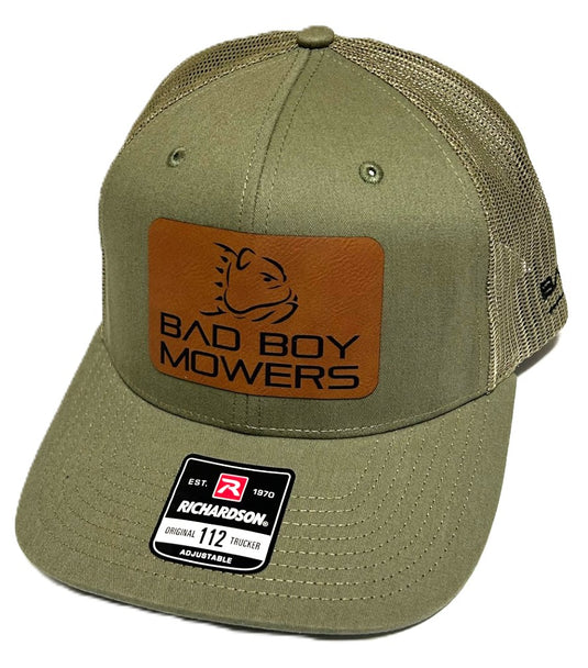 OLIVE BAD BOY MOWERS PATCH HAT