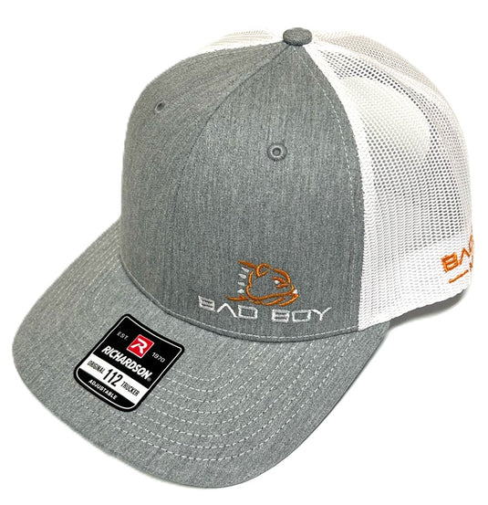 GREY/WHITE LH BAD BOY LOGO HAT