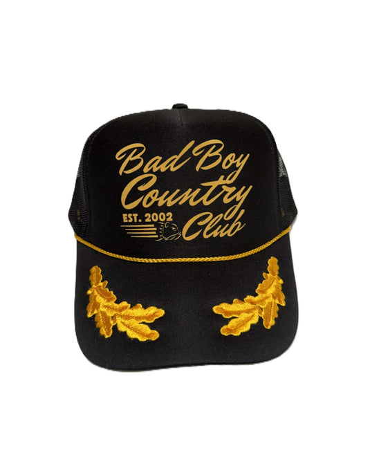 BAD BOY COUNTRY CLUB HAT BLACK/GOLD
