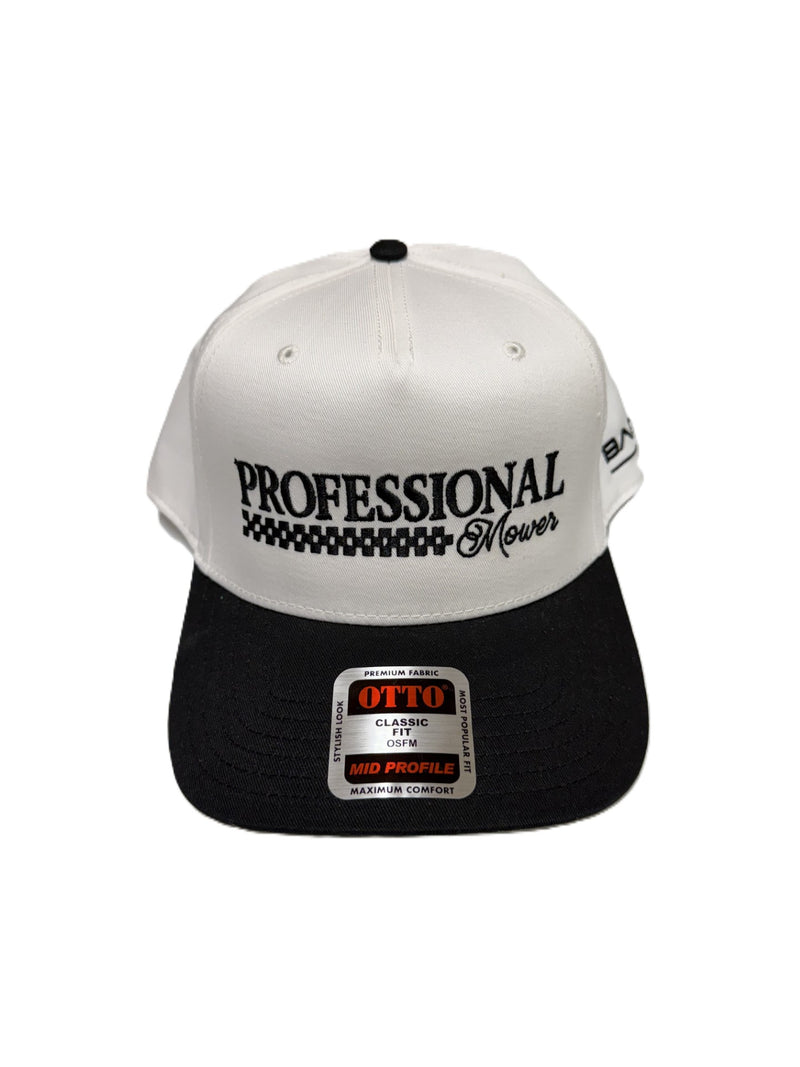 Load image into Gallery viewer, BAD BOY PROFESSIONAL MOWER WHITE/BLACK HAT
