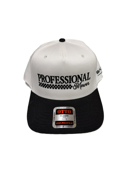 BAD BOY PROFESSIONAL MOWER WHITE/BLACK HAT