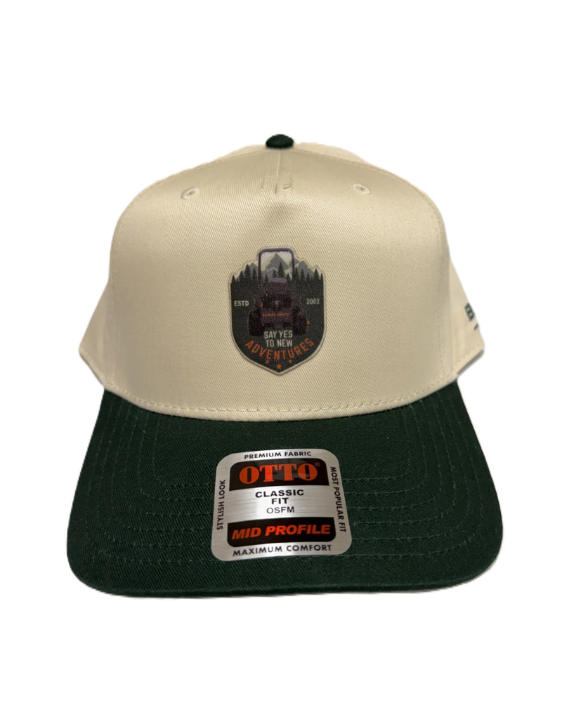 Load image into Gallery viewer, ADVENTURES TAN/GREEN HAT
