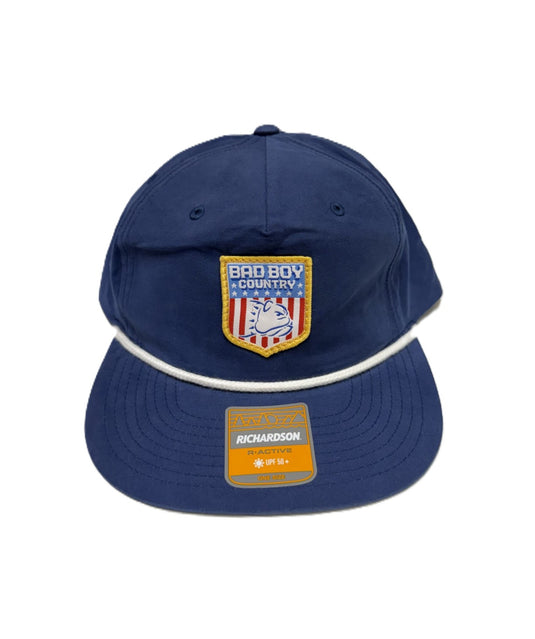 BAD BOY COUNTRY BADGE NAVY W/ROPE HAT