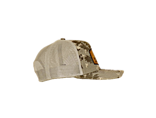DIGITAL CAMO LEATHER PATCH MOWER HAT