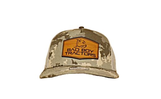 DIGITAL CAMO LEATHER PATCH TRACTOR HAT