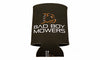 BLACK BAD BOY MOWERS LOGO CAN KOOZIE