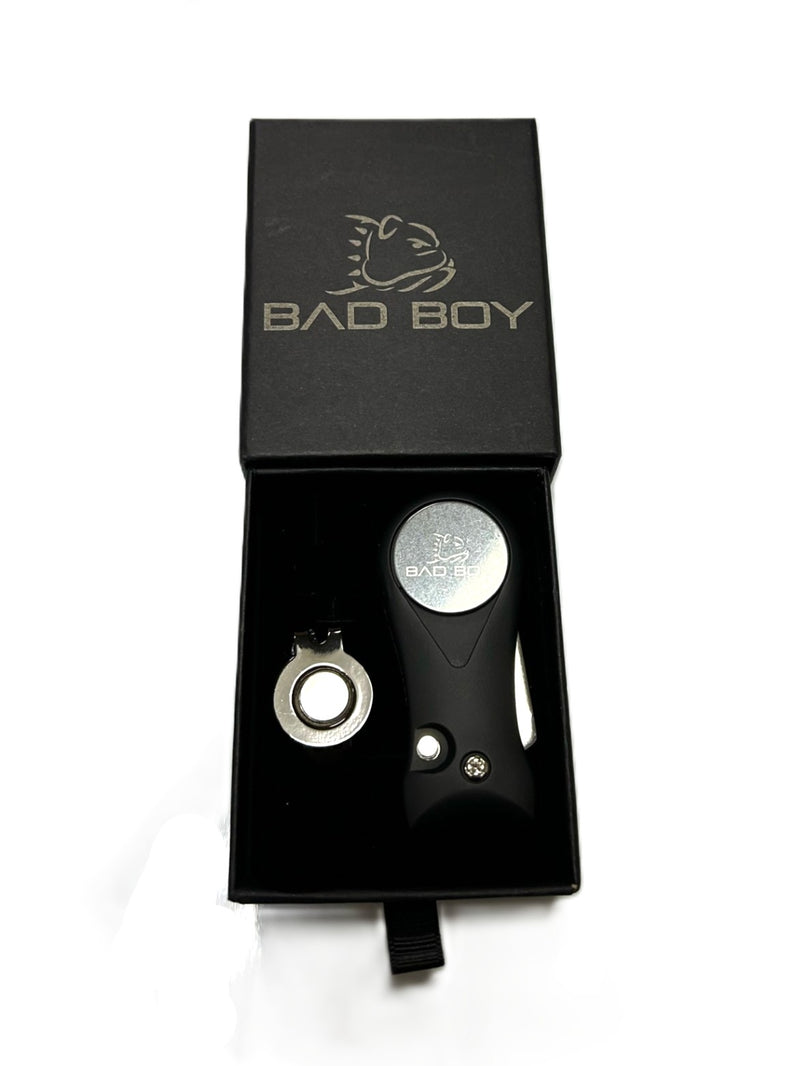 Load image into Gallery viewer, BAD BOY LOGO DIVOT TOOL WITH BALL MARKER AND HAT CLIP
