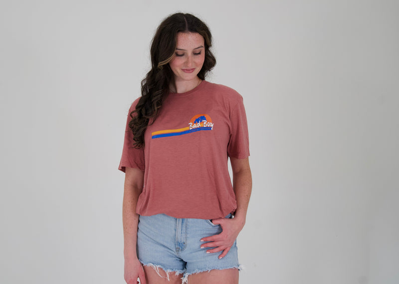 Load image into Gallery viewer, ALWAYS ON THE ROAD UNISEX TEE - MUAVE
