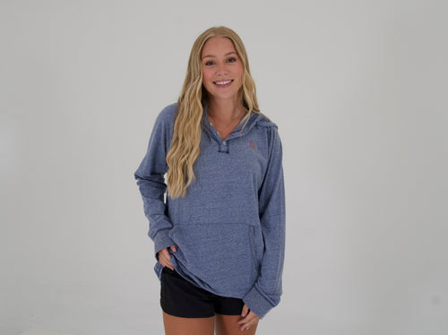 UNISEX HENLEY HOODIE