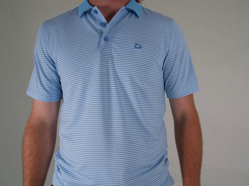 Load image into Gallery viewer, CUTTER &amp; BUCK PINSTRIPE POLO WITH LOGO
