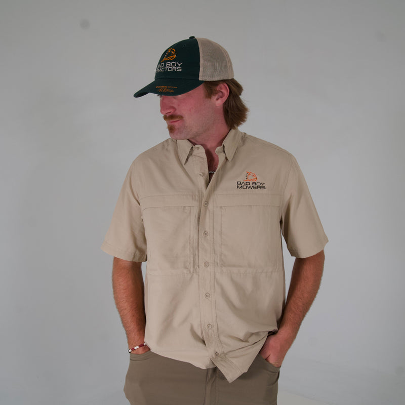 Load image into Gallery viewer, PORT AUTHORITY OAT COLOR FISHING SHIRT
