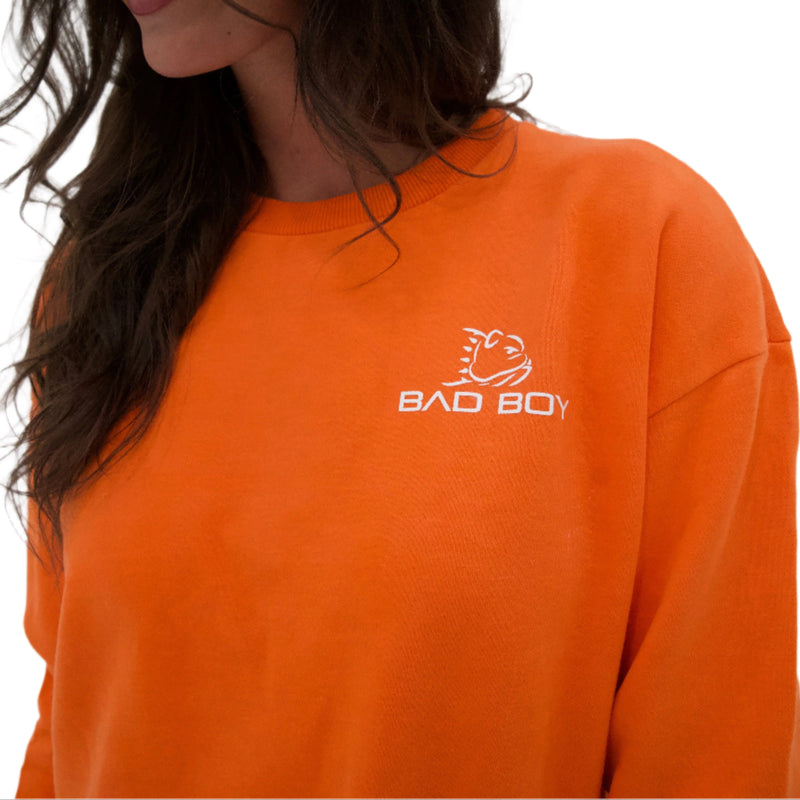 Load image into Gallery viewer, ORANGE BAD BOY LOGO SWEATSHIRT
