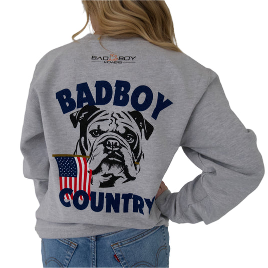 BAD BOY COUNTRY BULLDOG WITH FLAG SWEATSHIRT