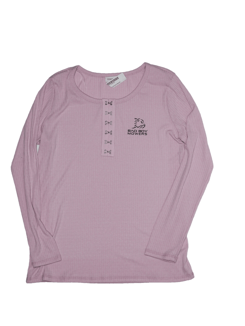 Load image into Gallery viewer, Ladies Soft Pink Long Sleeve First Love Shirt - Bad Boy Mowers
