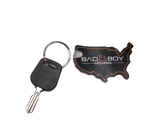 USA Bad Boy Mowers Mow With An Attitude Keychain