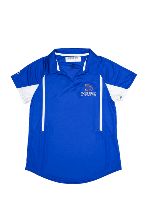 Blue And White Holloway Ladies Polo - Bad Boy Mowers