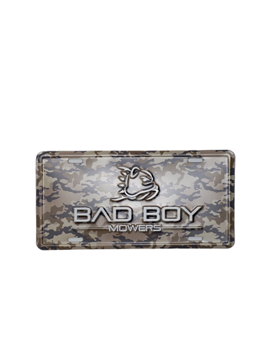CAMO LICENSE PLATE WITH LOGO