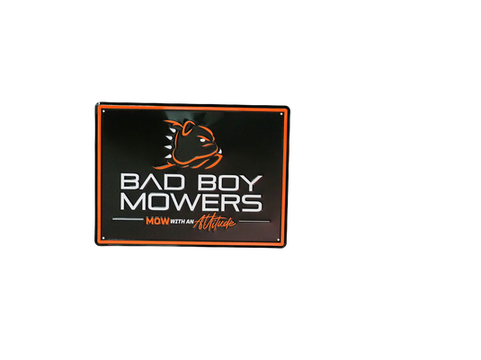 Bad Boy Mowers Nostalgic Mow With An Attitude Tin Sign