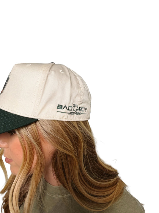 WORK BOOTS TAN/GREEN HAT