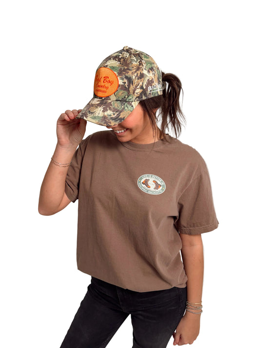 BB MOWERS WORK BOOTS BROWN TEE