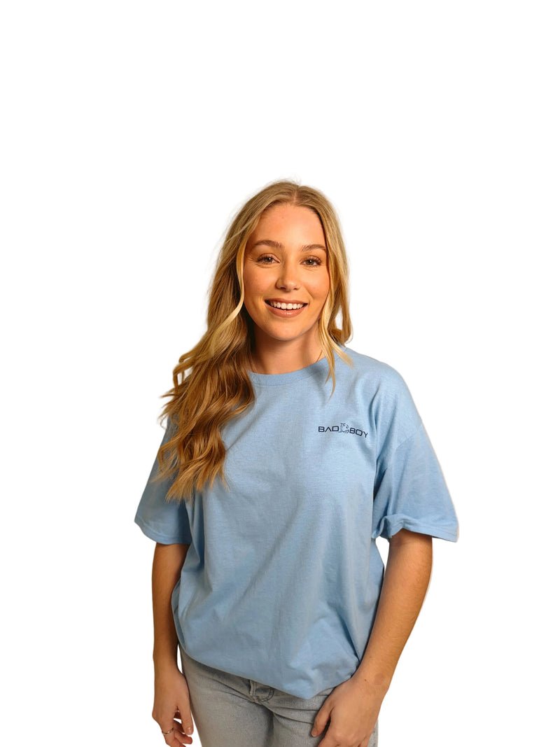 Load image into Gallery viewer, BB EST 2002 LT BLUE TEE
