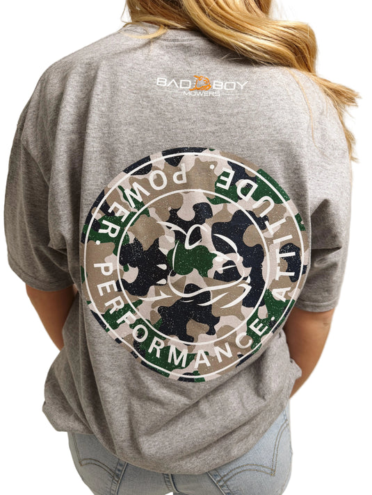 BB CAMO LOGO GREY POCKET TEE