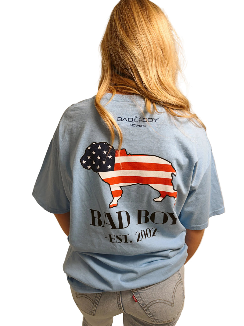 Load image into Gallery viewer, BB EST 2002 LT BLUE TEE
