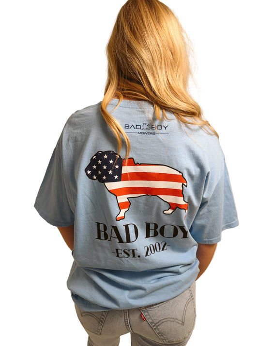 BB EST 2002 LT BLUE TEE