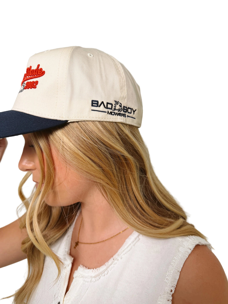 Load image into Gallery viewer, AMERICAN MADE 2002 NAVY/WHITE HAT
