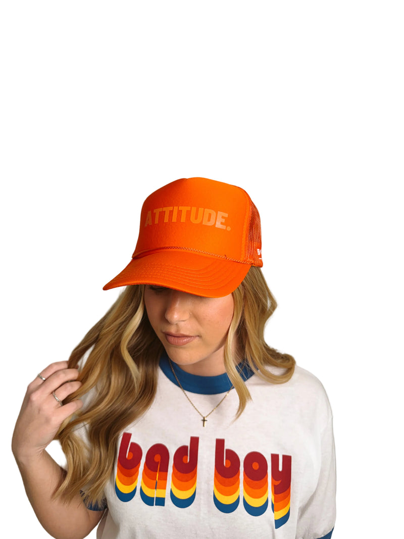 Load image into Gallery viewer, ATTITUDE ORANGE HAT
