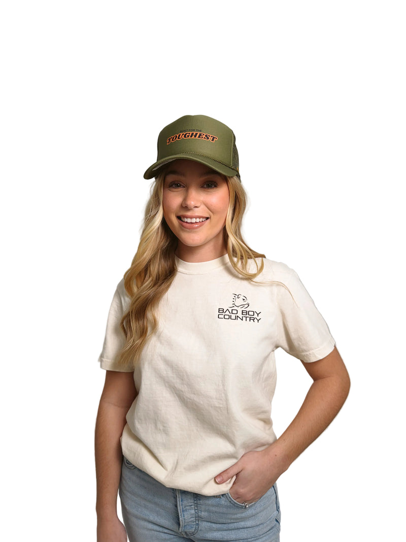 Load image into Gallery viewer, BUILT FOR THE TOUGHEST OLIVE HAT
