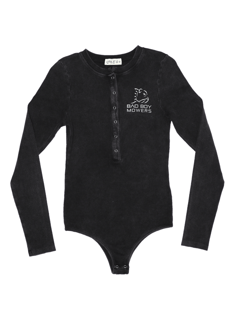 Load image into Gallery viewer, Women&#39;s Black Button Front Body Suit - Bad Boy Mowers
