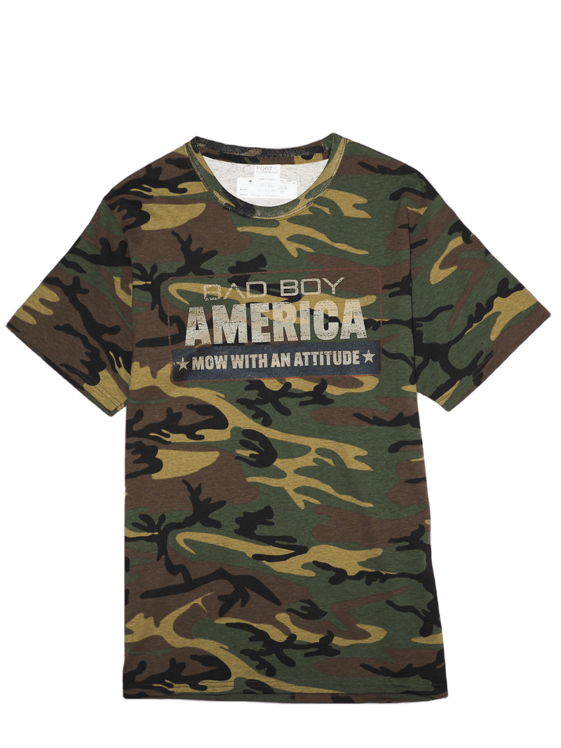 Load image into Gallery viewer, Adult Camo Bad Boy America Short Sleeve T-Shirt - Bad Boy Mowers
