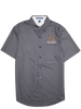 Men's Grey Button Up Short Sleeve Easy - Bad Boy Mowers