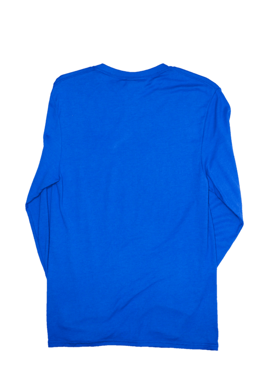 Mowers For All Adult Royal Blue Long Sleeve Bad Boy Mowers Tee - Bad Boy Mowers