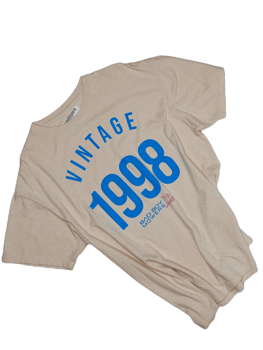 Women's Oversized Vintage 1998 Short Sleeve Tee - Bad Boy Mowers