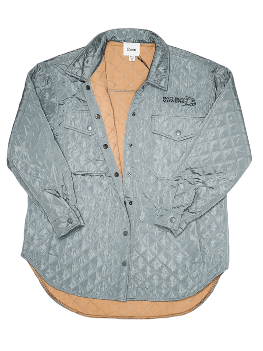 Teal Quilted Puffer Jacket Tan/Camel Lining - Bad Boy Mowers
