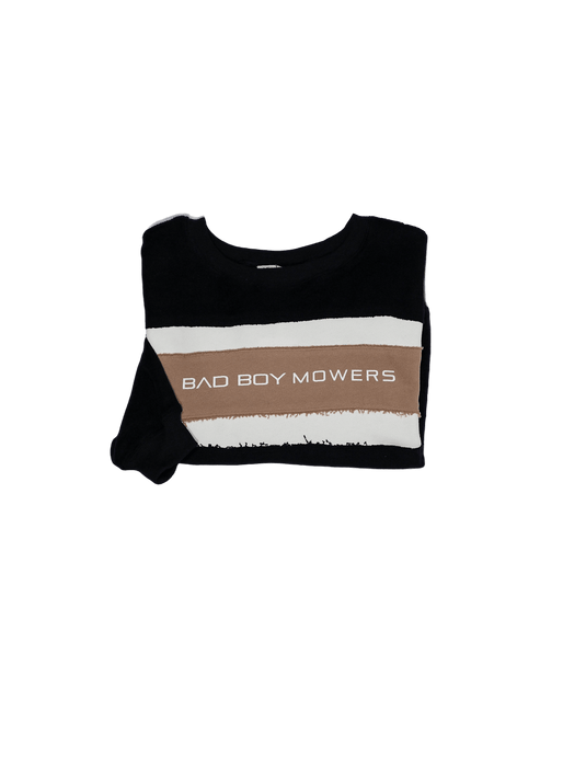 Women's Navy Winnie Cream And Tan Strip Bad Boy Sweater - Bad Boy Mowers