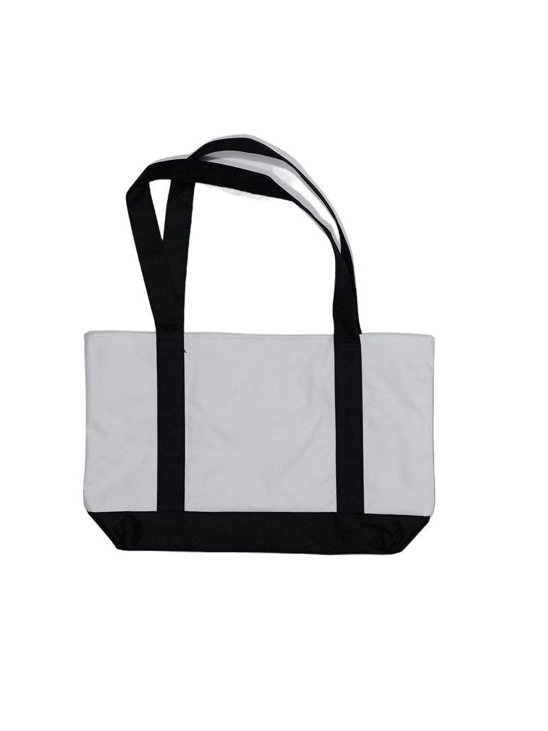 Load image into Gallery viewer, Black And White Bad Boy Mowers Reusable Canvas Tote Bag - Bad Boy Mowers
