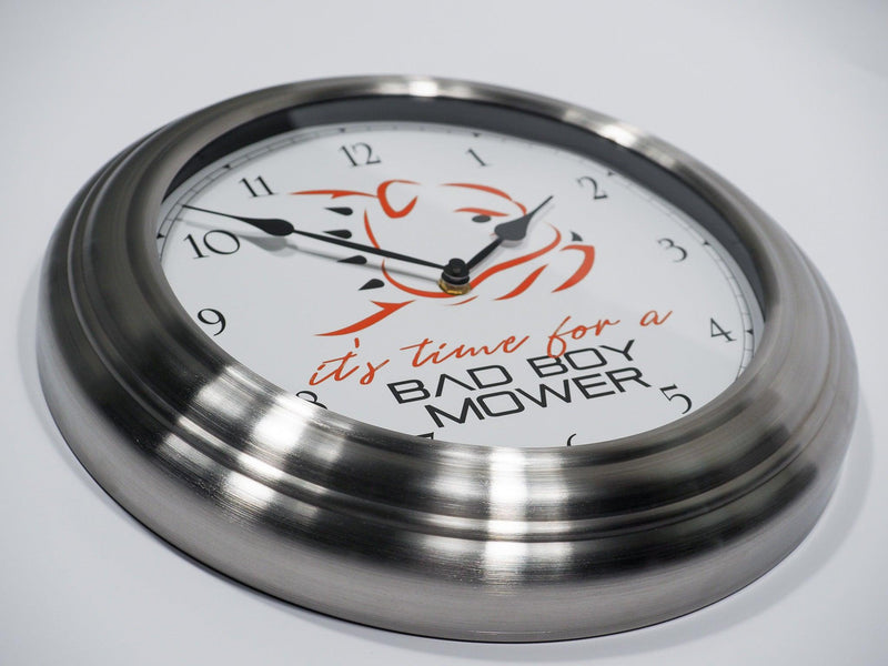 Load image into Gallery viewer, Its Time For A Bad Boy Mower Wall Clock - Bad Boy Mowers

